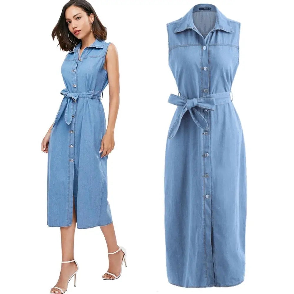 Robe faux jean